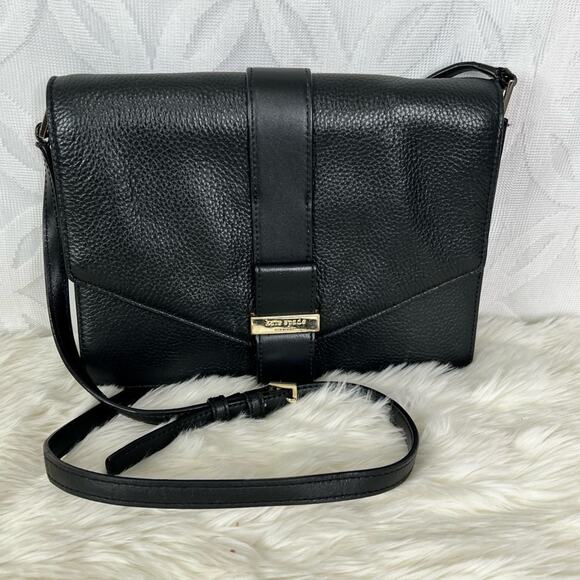 Kate Spade Josephine Black Leather Crossbody Bag - Picture 2 of 12